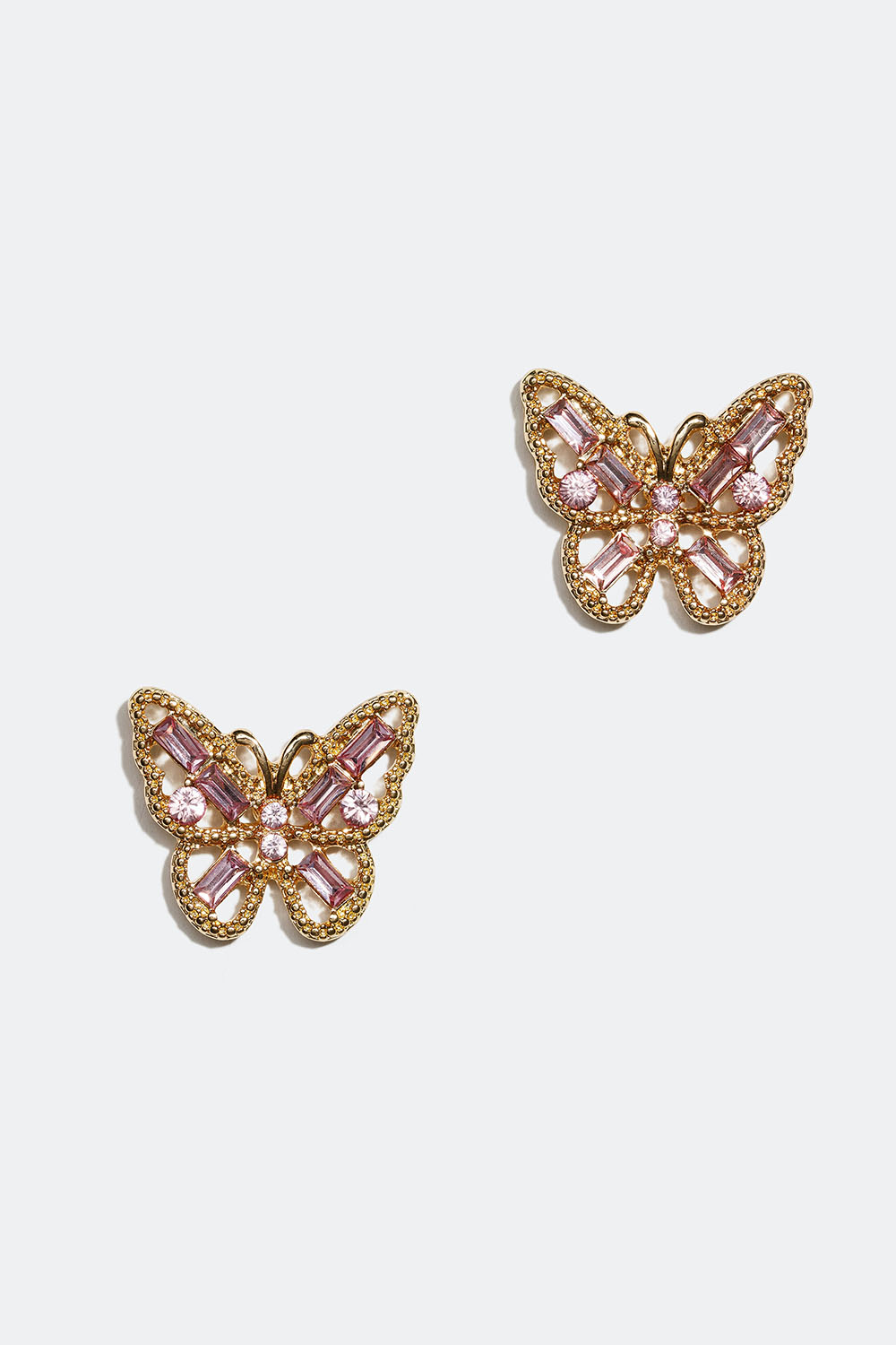 Øredobber med lilla sommerfugler i gruppen Smykker / Øredobber hos Glitter (253003795002)