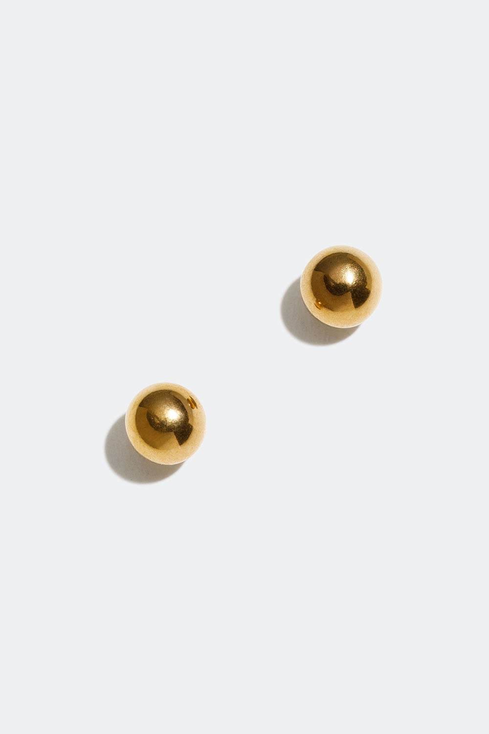 Stud-øredobber i stål med 18 k gull i gruppen Smykker / Øredobber / Studs hos Glitter (253004332002)