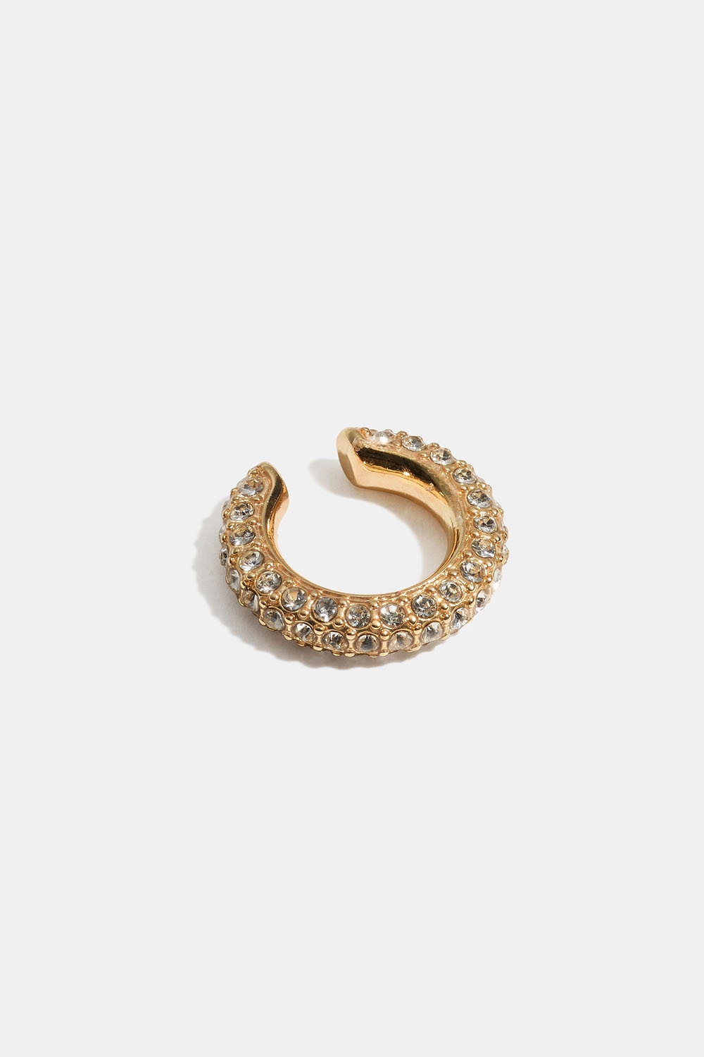 Gullfarget øremansjett med strass i gruppen Smykker / Øredobber / Earcuffs hos Glitter (253009622002)