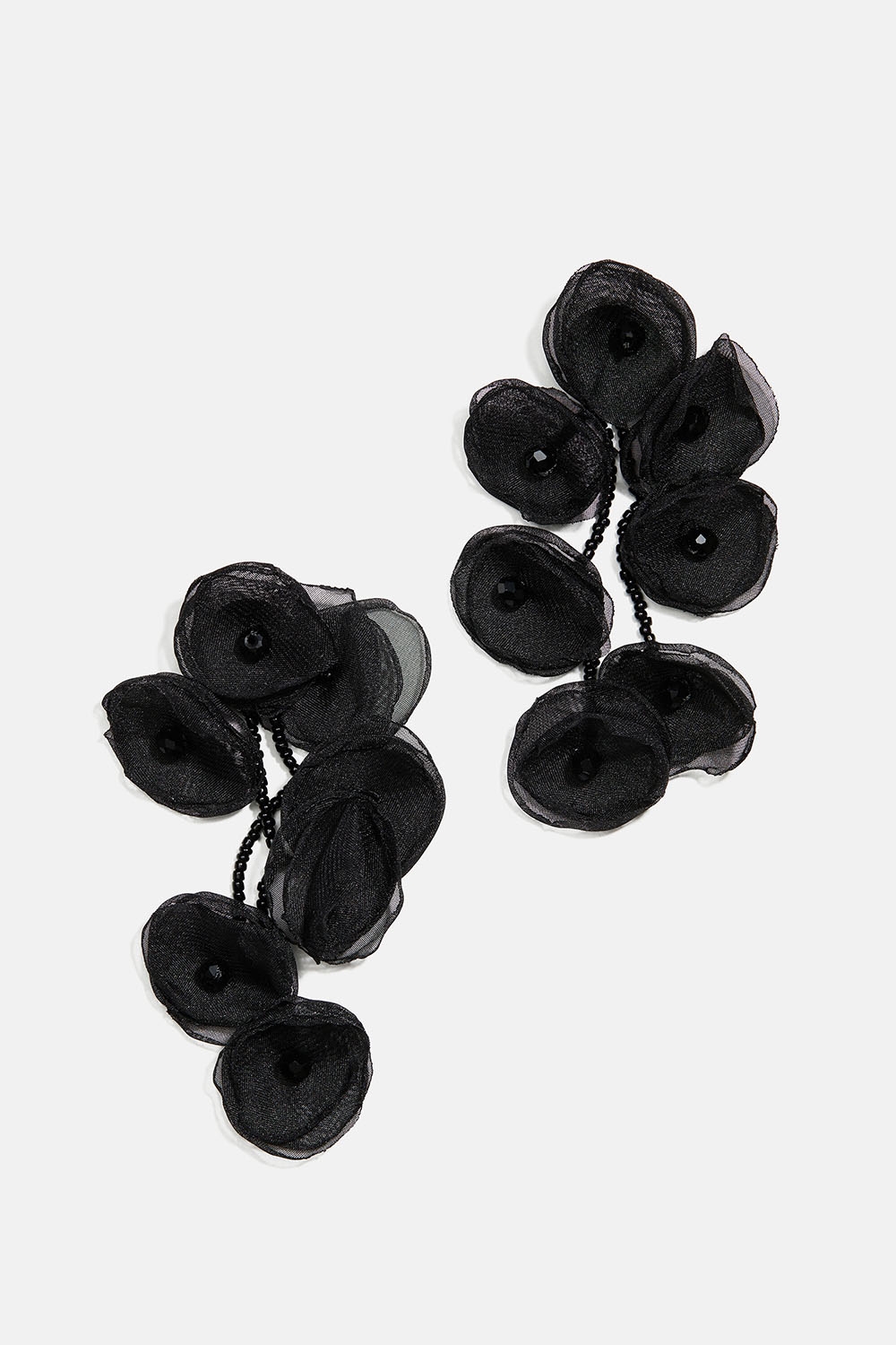 Øredobber med svarte tekstilblomster i gruppen Store week / hos Glitter (253010159001)