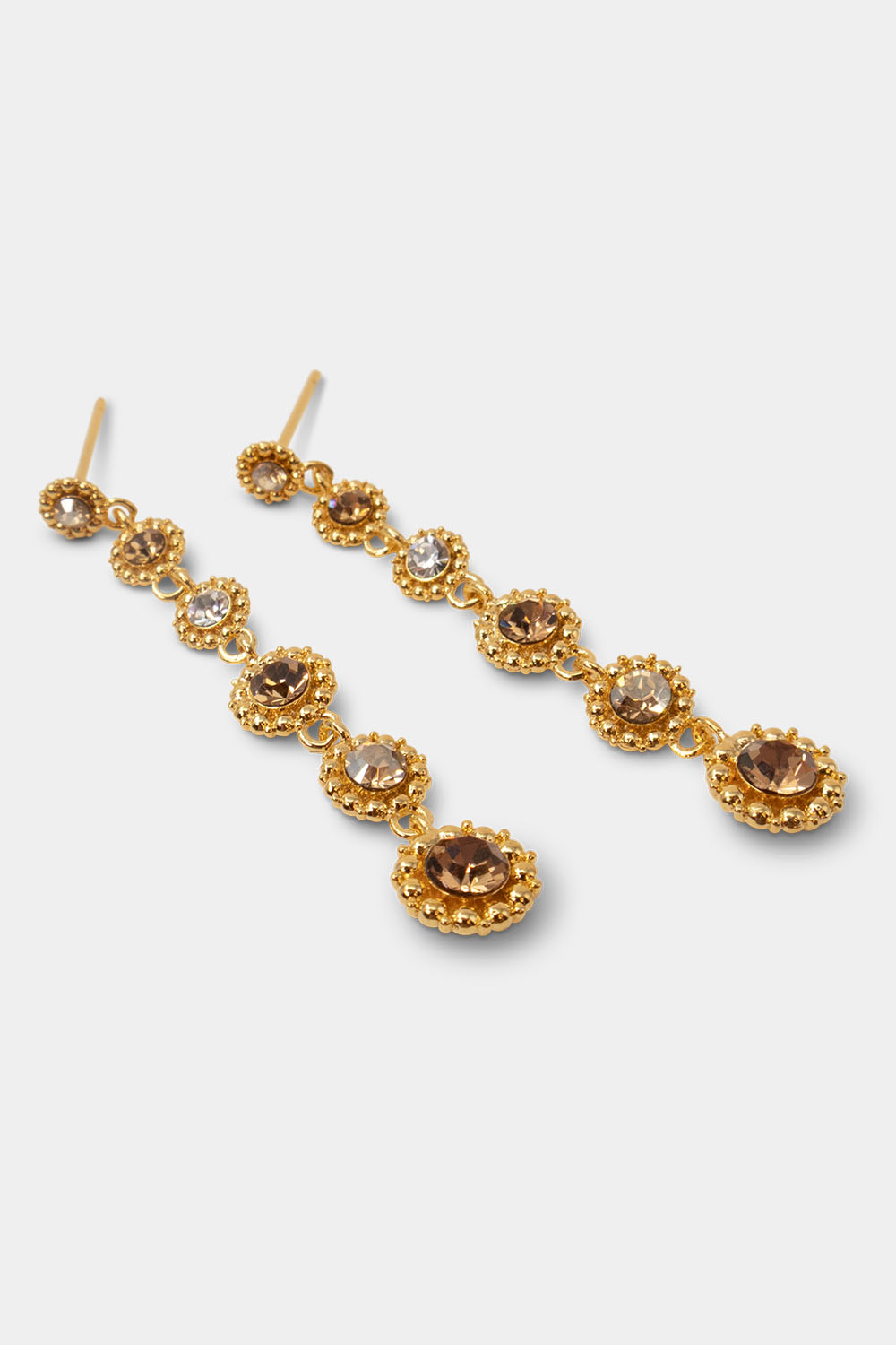 Florence earrings - Champagne i gruppen Lily and Rose - Øredobber hos Glitter (253746412000)