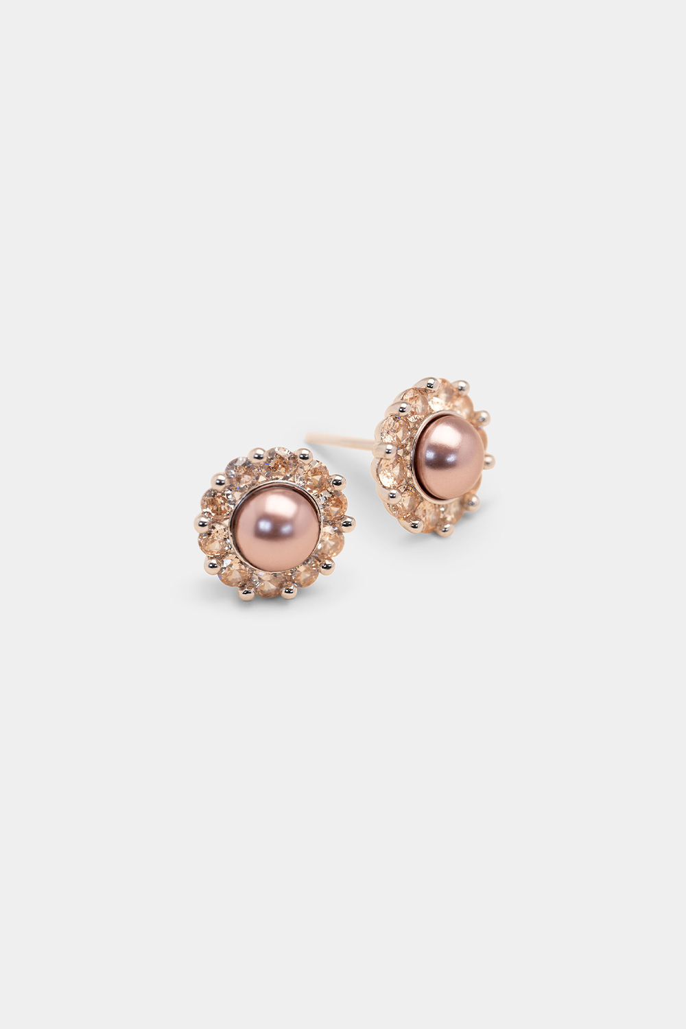 Miss Sofia earrings - Pink topaz pearl i gruppen Lily and Rose - Øredobber hos Glitter (253746815000)