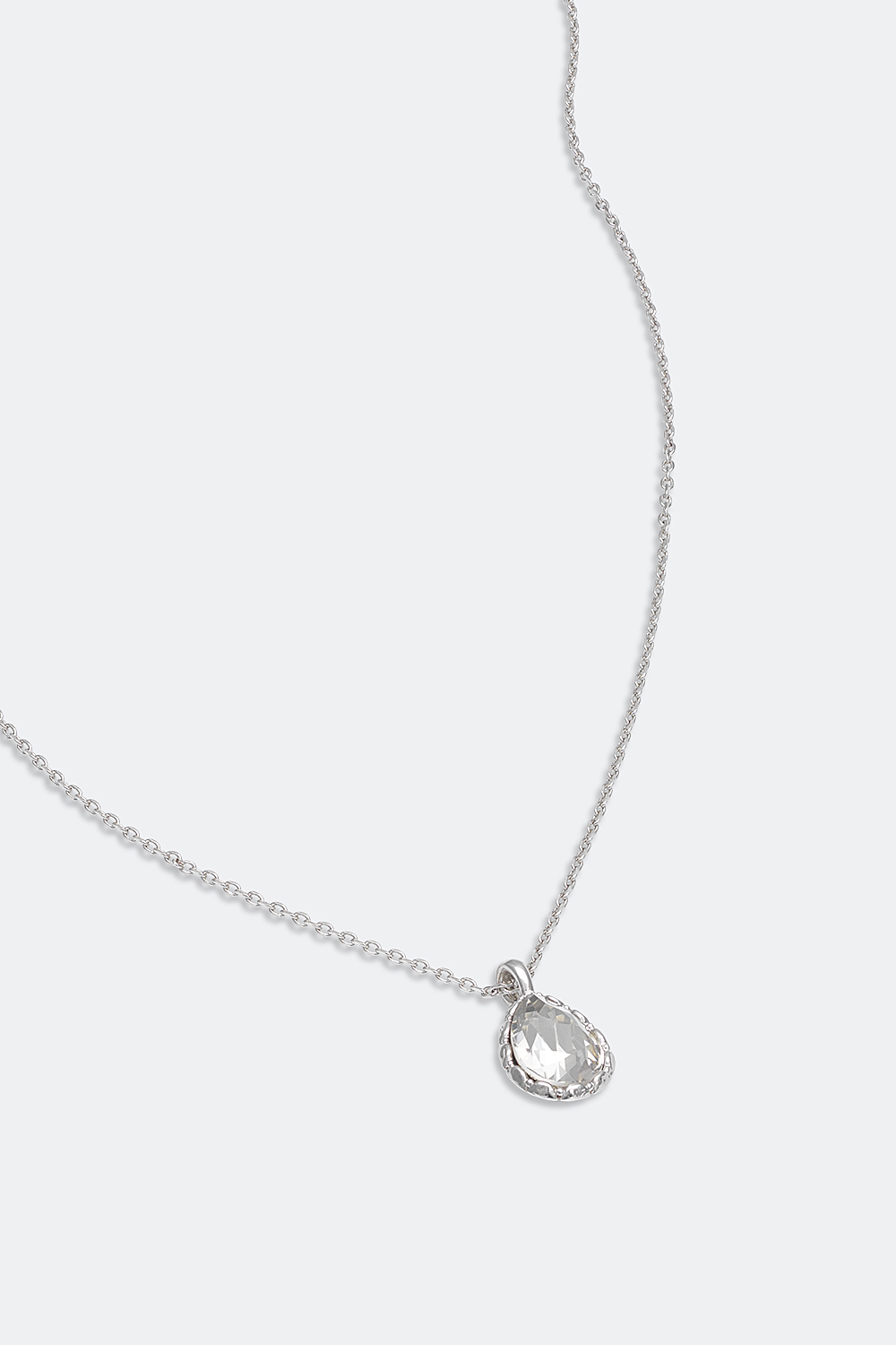 Zoe necklace - Crystal (Silver) i gruppen Lily and Rose - Halskjeder hos Glitter (254000280201)