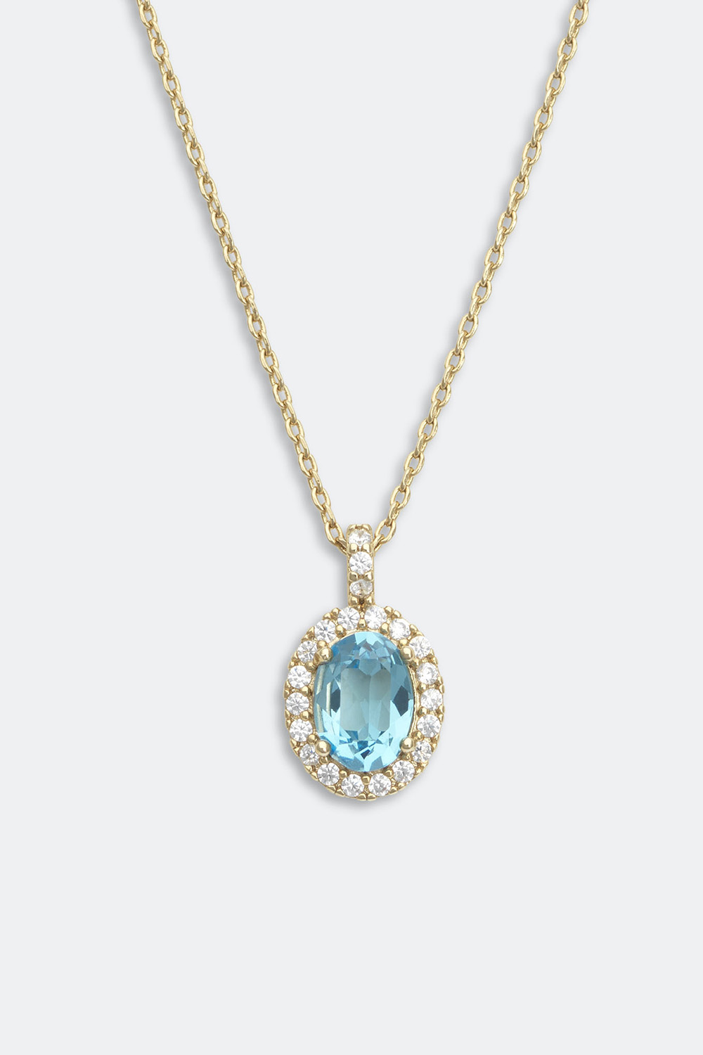 Luna necklace - Aquamarine i gruppen Lily and Rose - Halskjeder hos Glitter (254000407302)