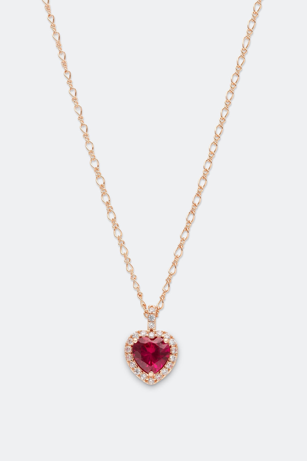 Delphine necklace - Pink ruby i gruppen Smykker / Halskjeder / Halskjeder med anheng hos Glitter (254000485202)