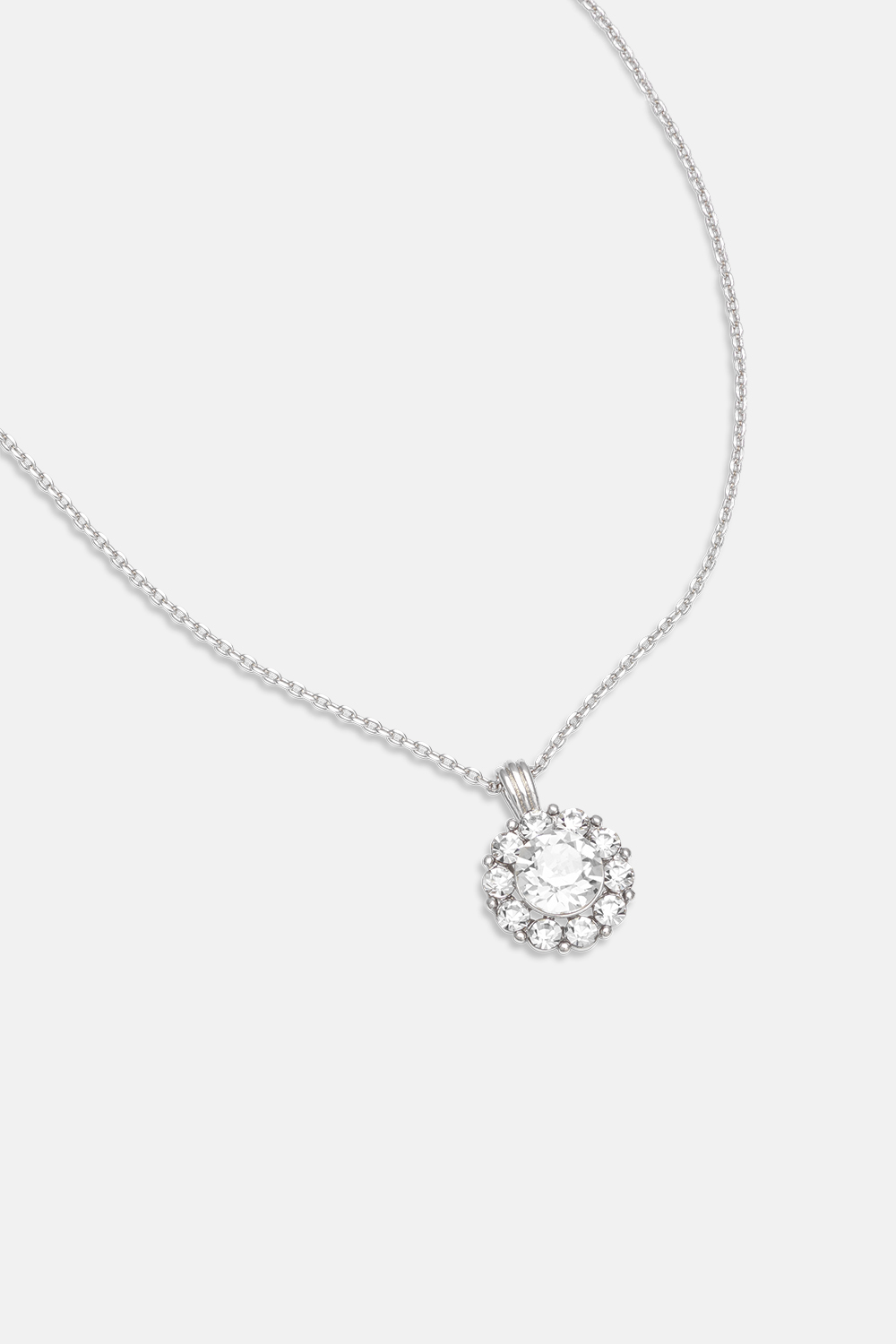 New Sofia necklace - Crystal (Silvershade) i gruppen Smykker / Halskjeder / Halskjeder med anheng hos Glitter (254000761001)