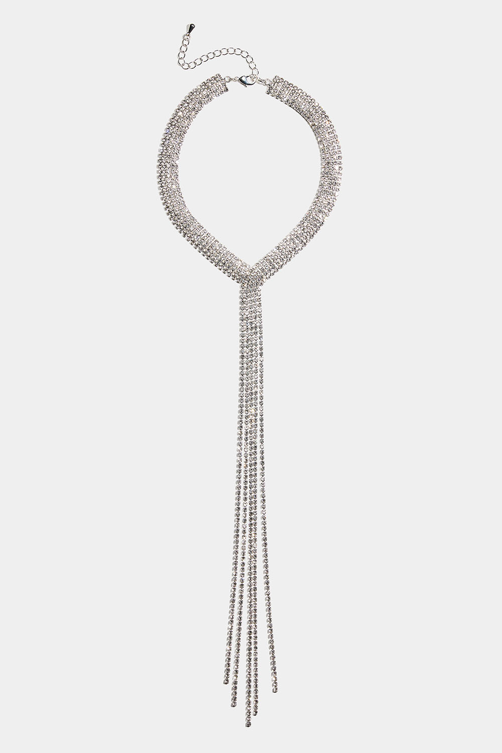 Lariat-halskjede med strasskjeder i gruppen Smykker / Halskjeder / Rhinestone hos Glitter (254002440201)