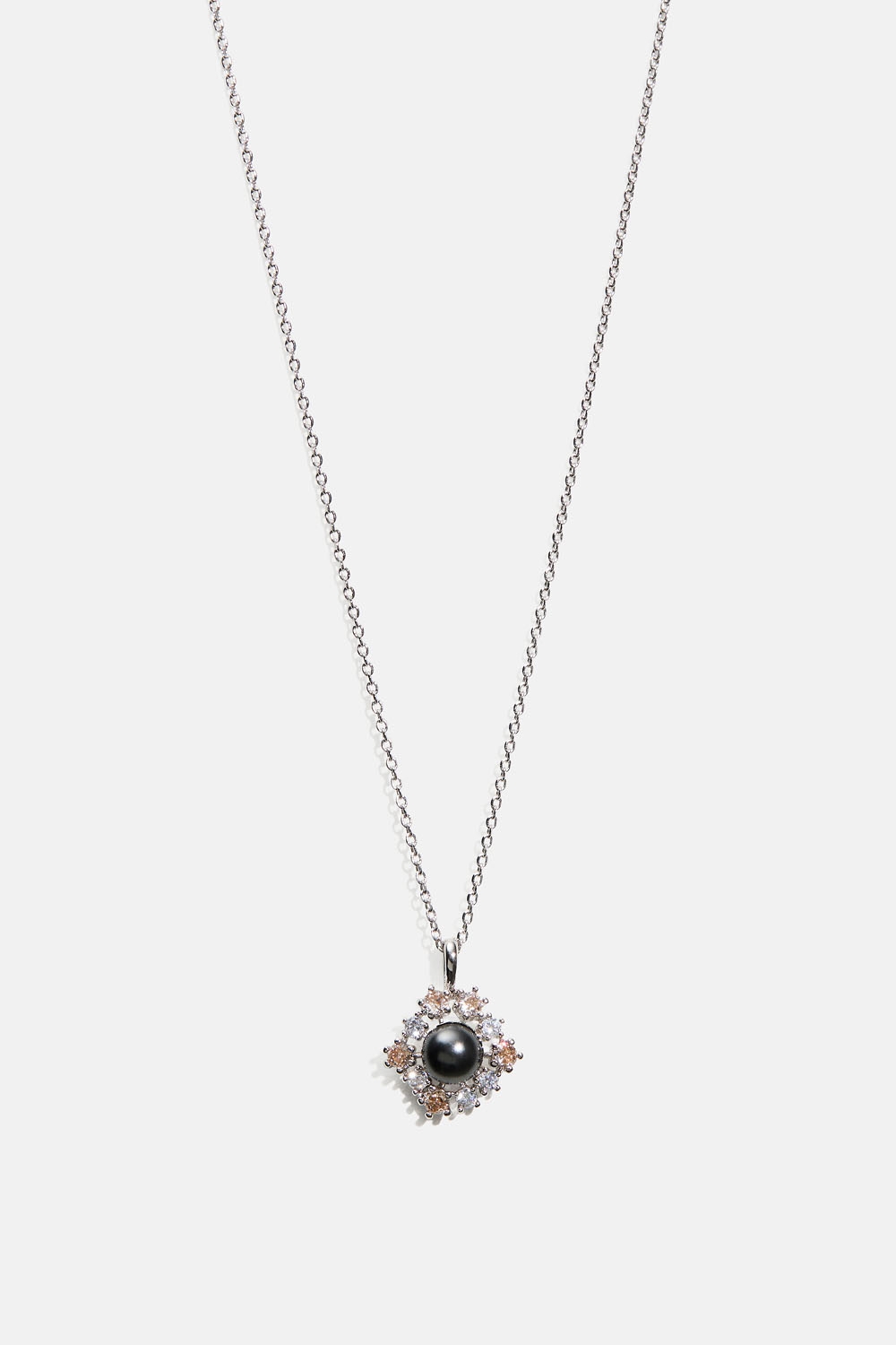 New Emily necklace - Jet Pearl i gruppen Smykker / Halskjeder / Halskjeder med anheng hos Glitter (254002529001)