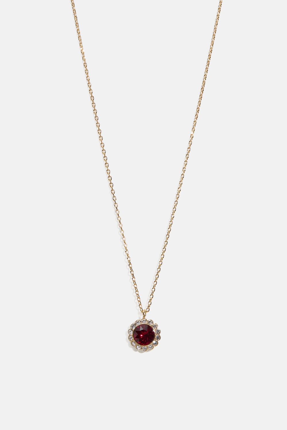 Miss Bea necklace - Ruby i gruppen Smykker / Halskjeder / Halskjeder med anheng hos Glitter (254002546002)