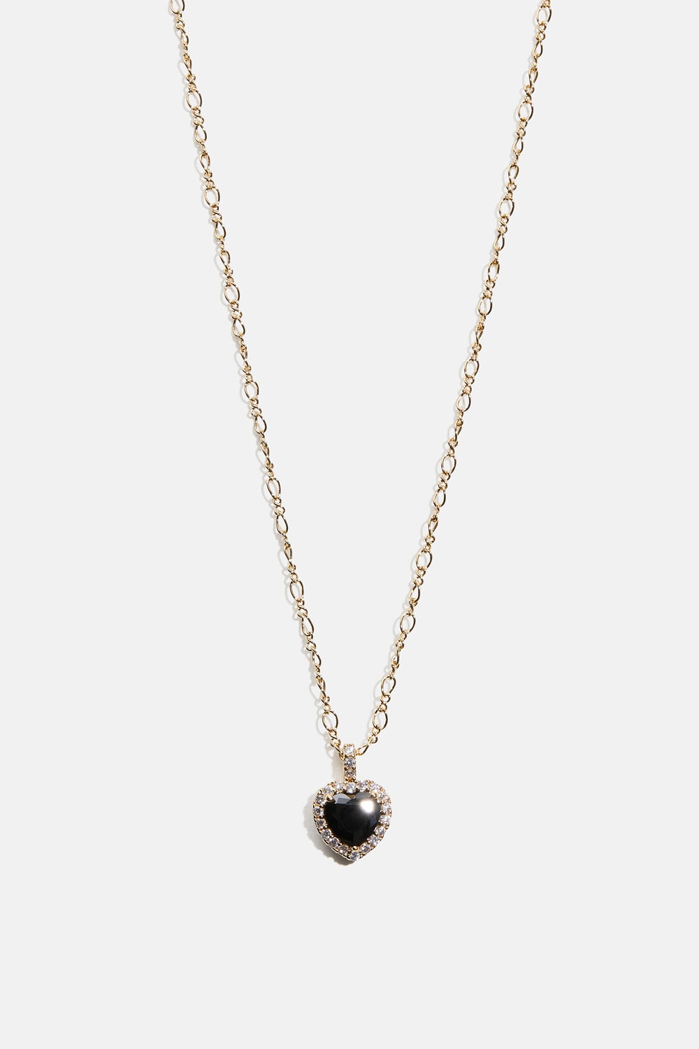 Delphine necklace - Jet i gruppen Smykker / Halskjeder / Halskjeder med anheng hos Glitter (254002559002)