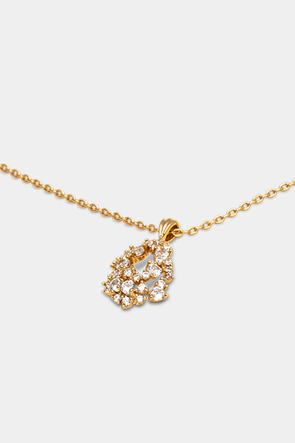 Petite Miss Alice necklace - Crystal (gold) i gruppen Store week / hos Glitter (254002652002)