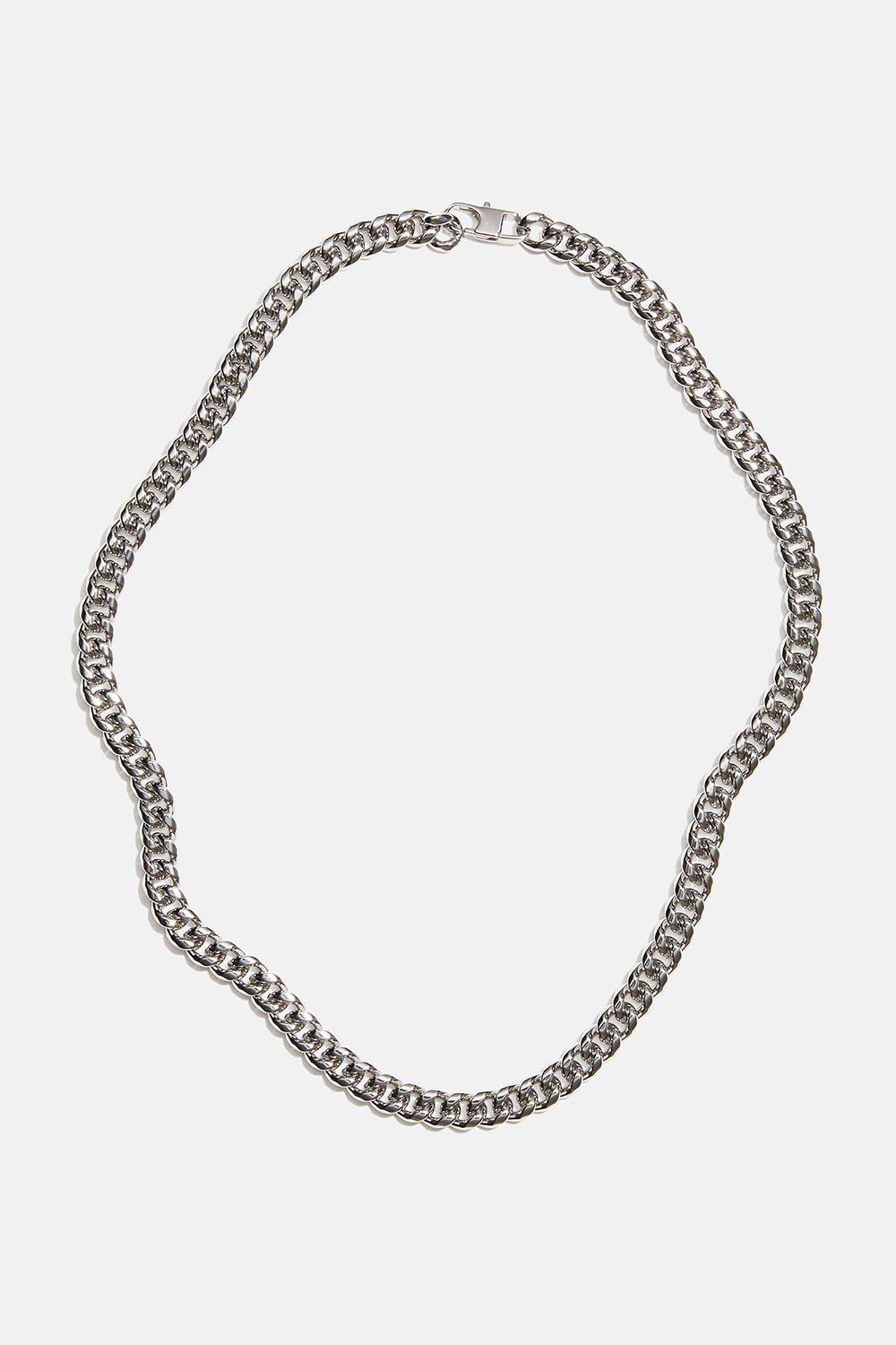 Halskjede med bred panserkjede i stål i gruppen Stål / Halskjede i stål hos Glitter (254002791600)