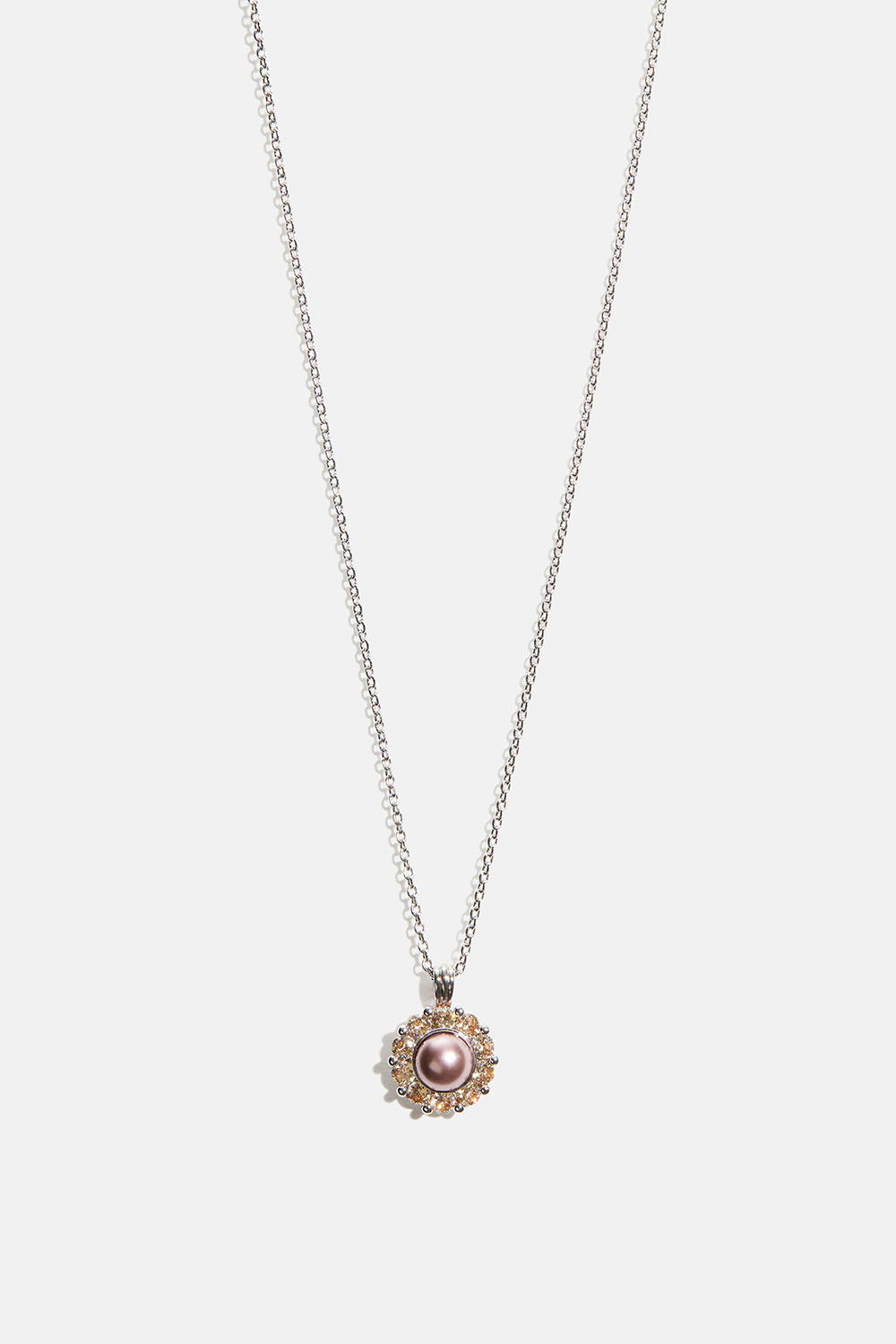 Miss Sofia necklace - Pink topaz pearl i gruppen Lily and Rose - Halskjeder hos Glitter (254429205000)