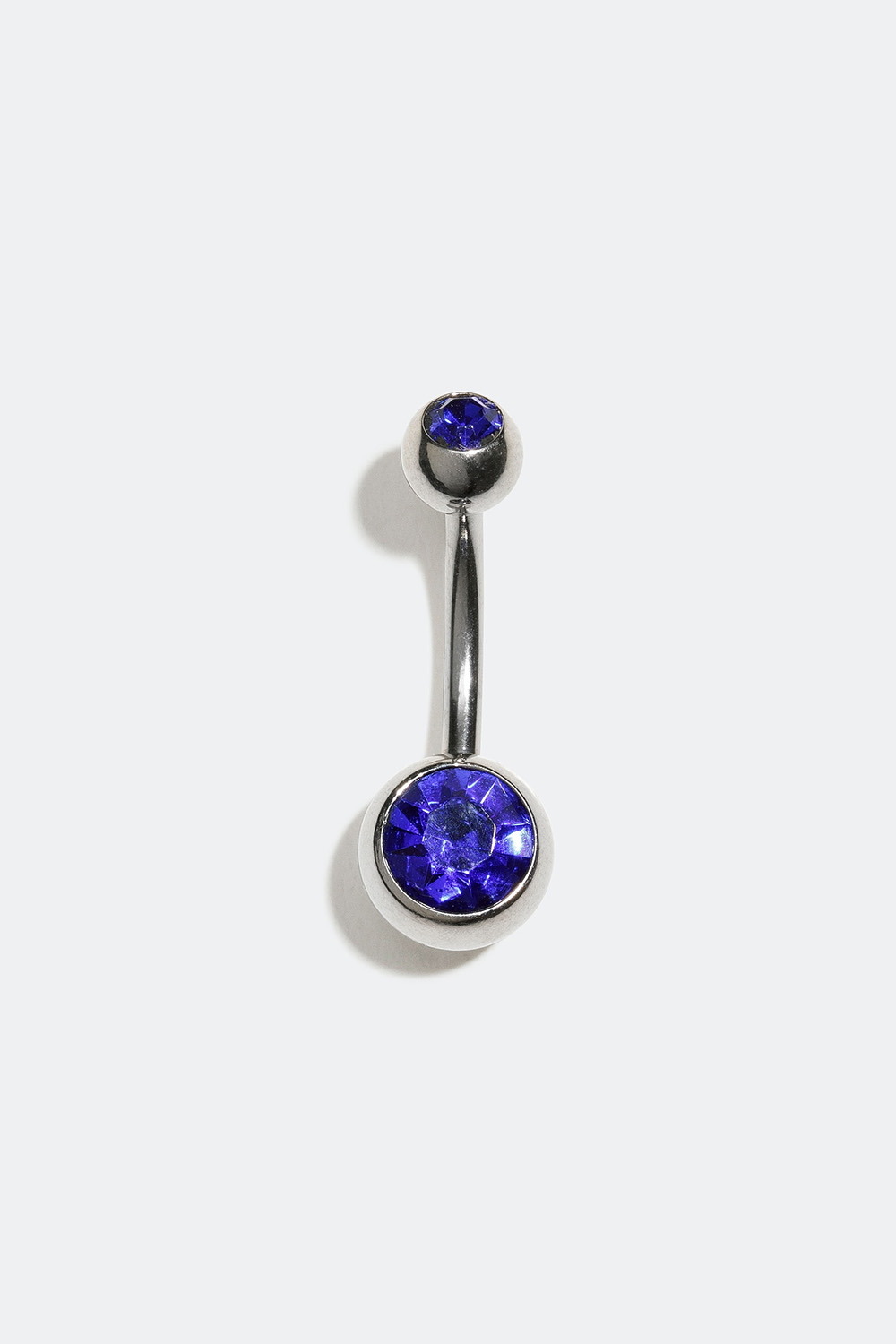 Navlepiercing med to blå steiner i gruppen Smykker / Piercinger / Navlepiercing hos Glitter (255000467010)