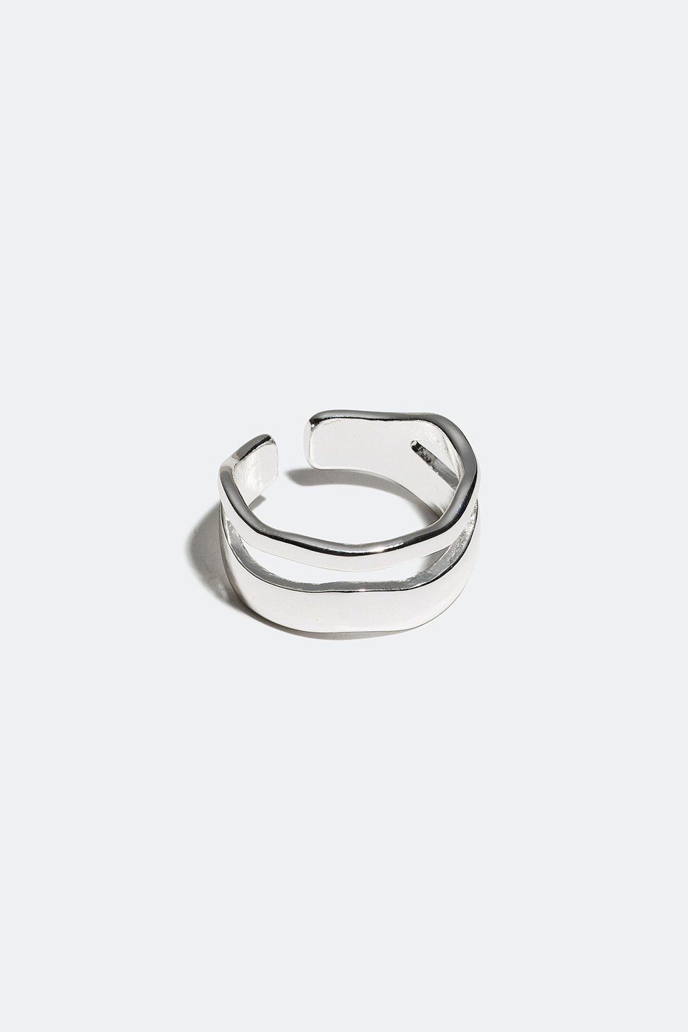 Dobbel ring med bølgedesign i gruppen Alle Smykker / Ringer / Brede hos Glitter (25600009)