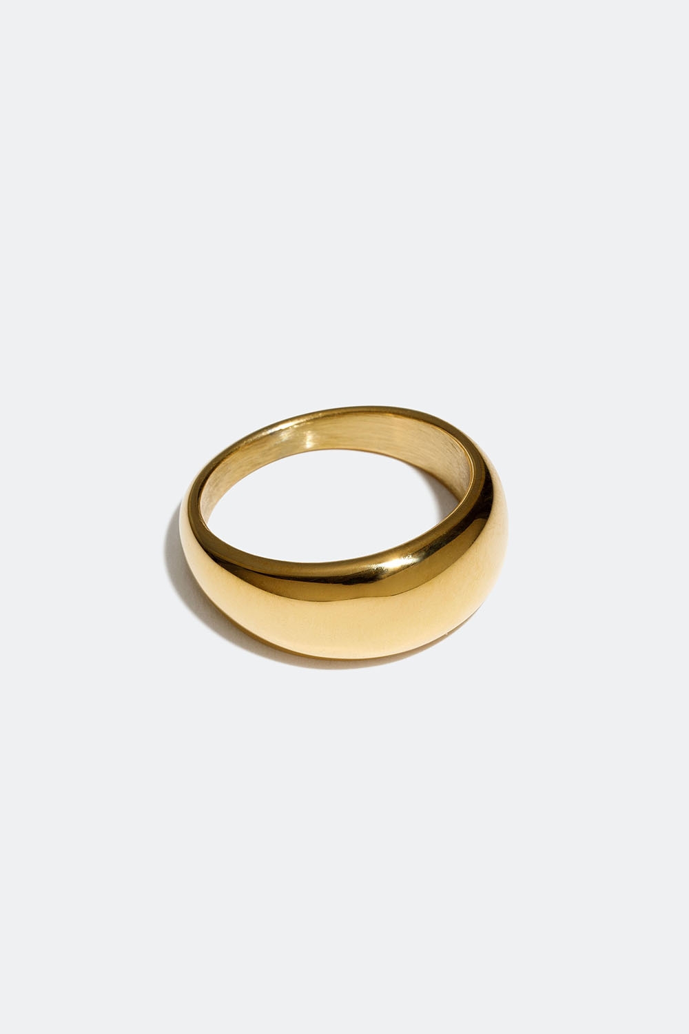 Kraftige ring i stål med 18 k gull i gruppen Smykker / Ringer / Brede hos Glitter (256000712)