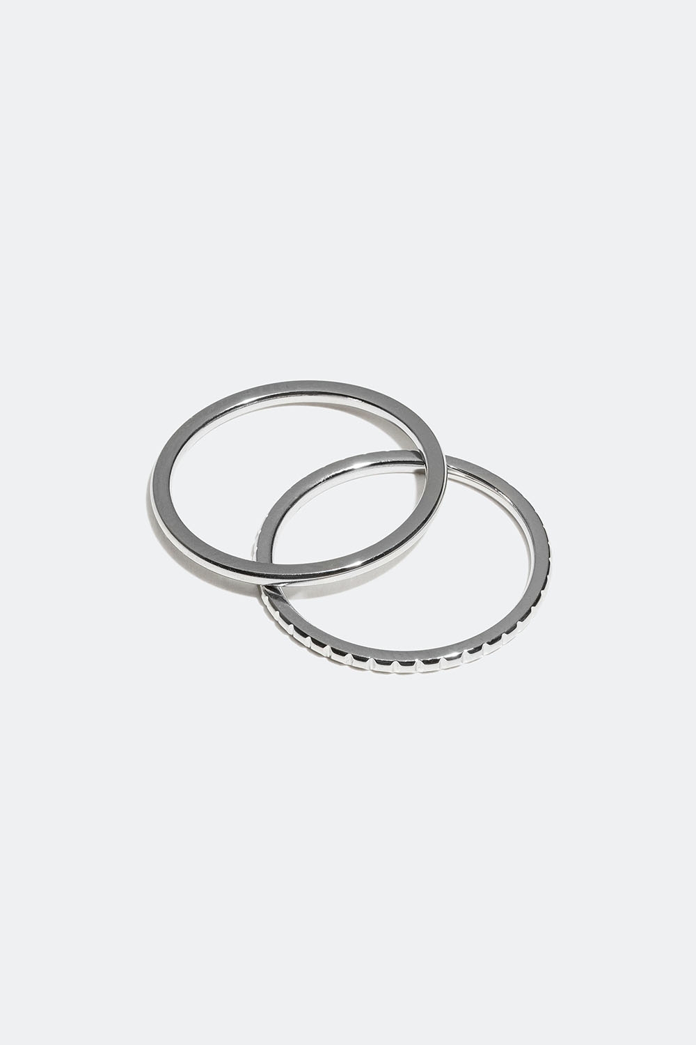 Ringer i stål, 2-pakning i gruppen Smykker / Ringer / Flerpakning hos Glitter (25600072)