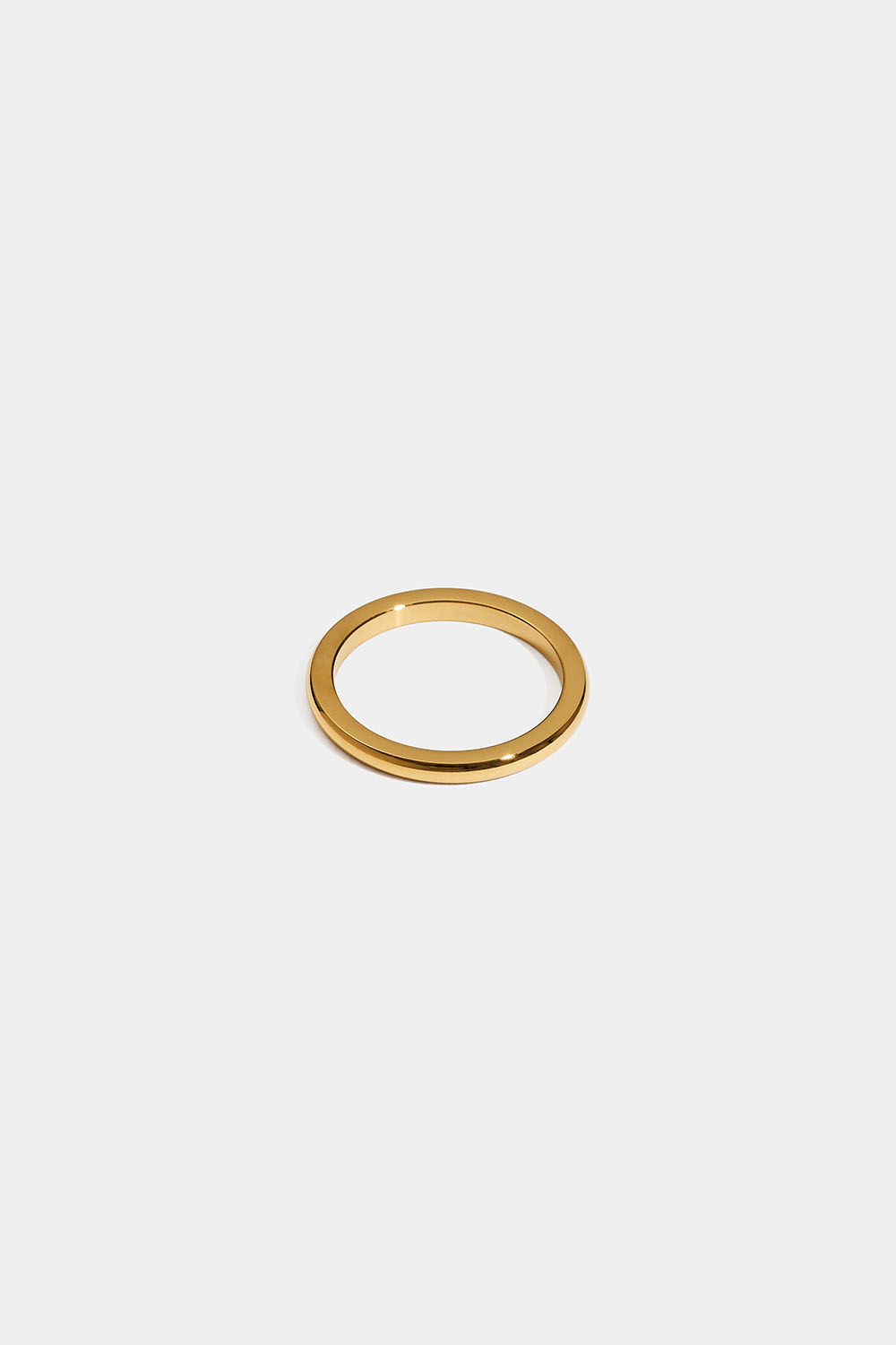 Lillefingerring i stål med 18 karat gull i gruppen Stål / Ringer i stål hos Glitter (2560021520)