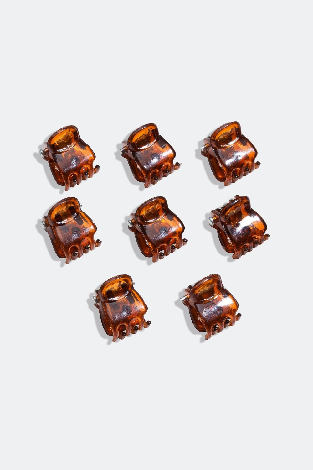 Minihårklype 8-pakning, brun i gruppen Håraccessories / Spenner & klemmer / Hårklyper hos Glitter (301573909000)