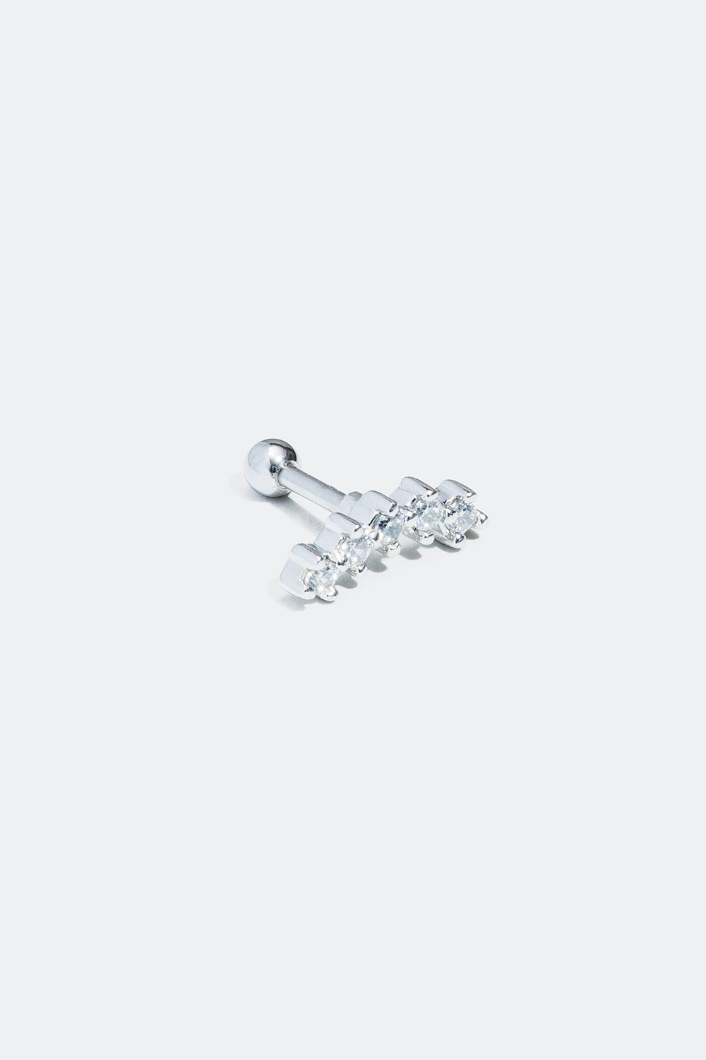 Tragus / helix piercing dekorert med fem strassteiner i gruppen Smykker / Piercinger hos Glitter (324475102000)