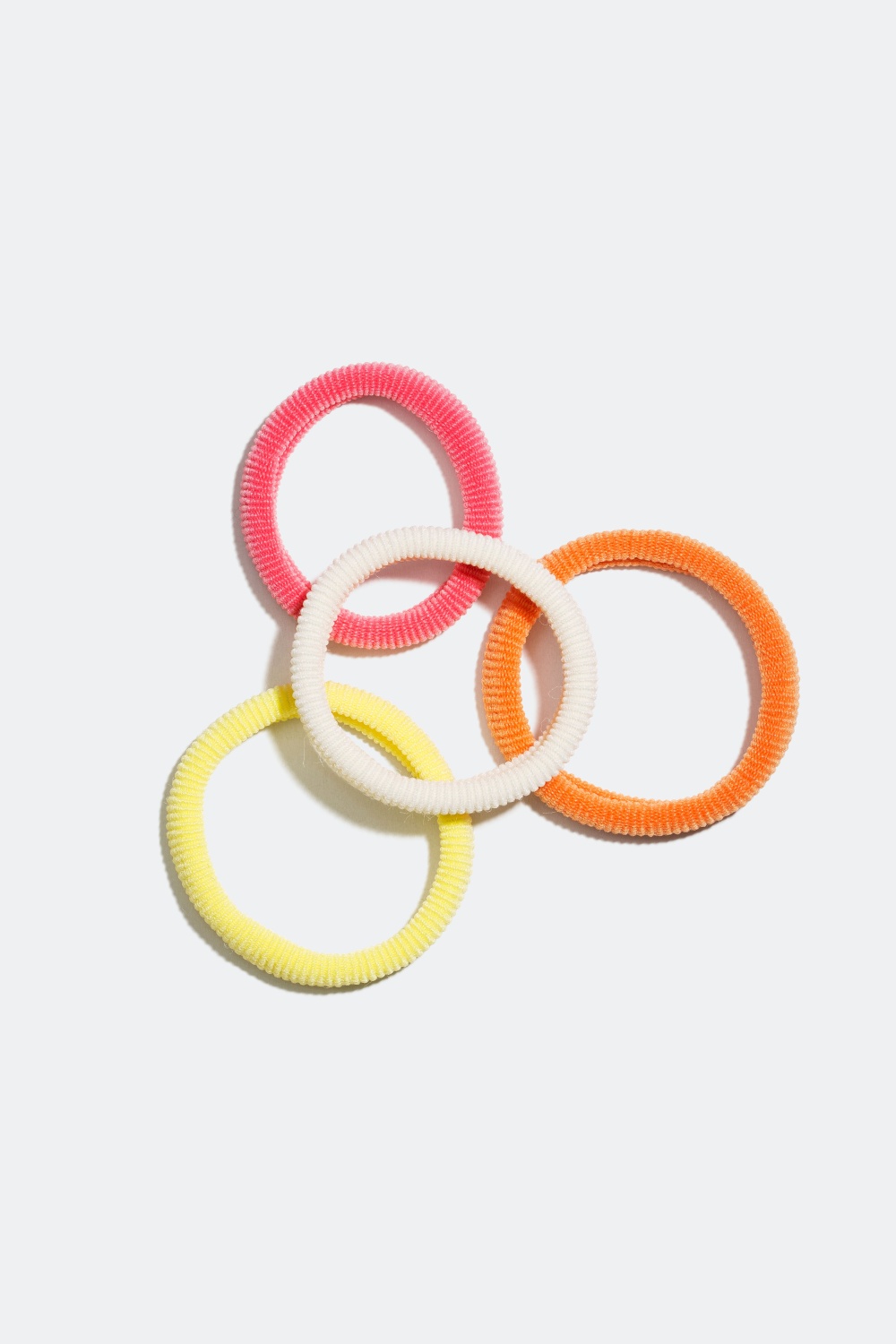 Hårstrikker – hvit, rosa, gul, oransje i gruppen Barn / Hårtilbehør til barn / Hårstrikk til barn hos Glitter (326369)