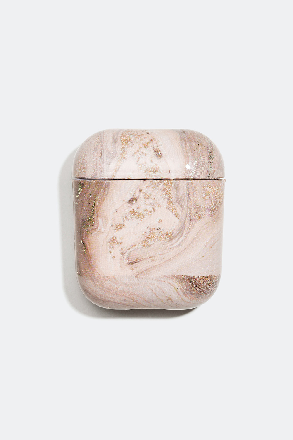 Rosa AirPod-etui med marmormønster i gruppen Accessories / Mobiltilbehør / Airpods-etui hos Glitter (327643)