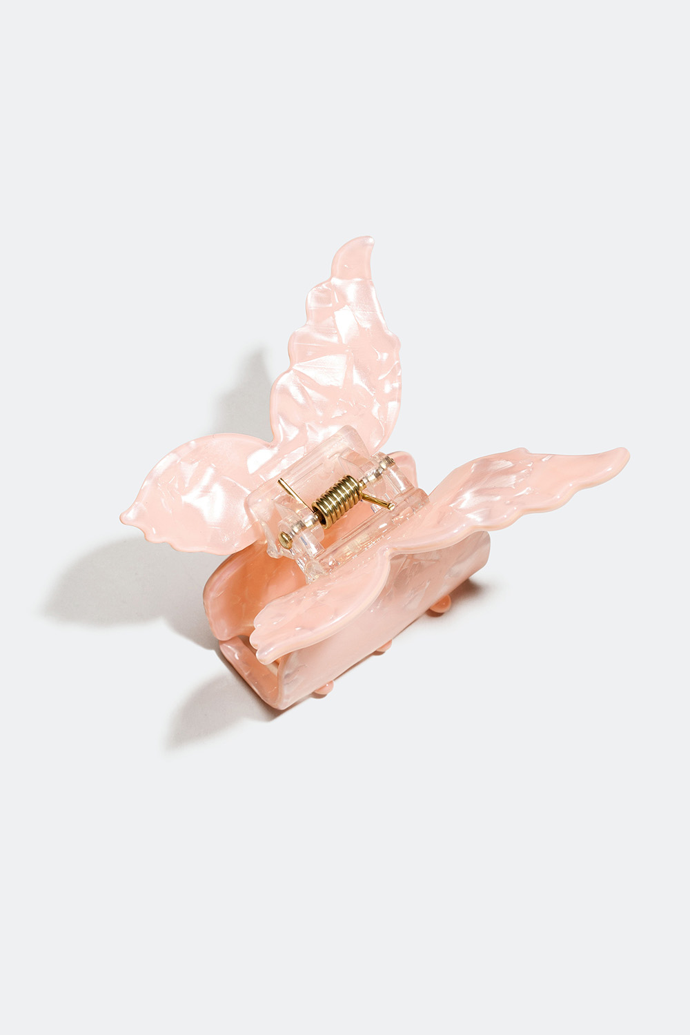 Rosa hårklemme med marmormønstret sommerfugl i gruppen Håraccessories / Spenner & klemmer / Hårklyper hos Glitter (331001155400)