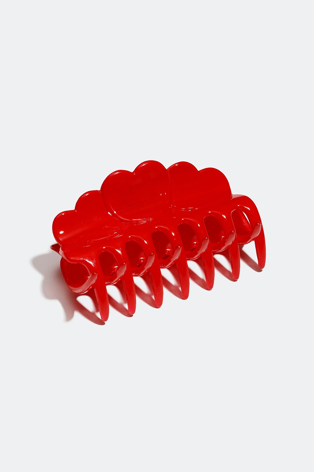 Rød hårklemme med hjerter i gruppen Håraccessories / Spenner & klemmer / Hårklyper hos Glitter (331001436000)