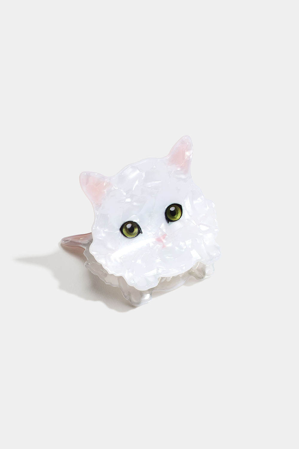 Hårklemme med hvit kant i gruppen Håraccessories / Spenner & klemmer / Hårklyper hos Glitter (331001893000)