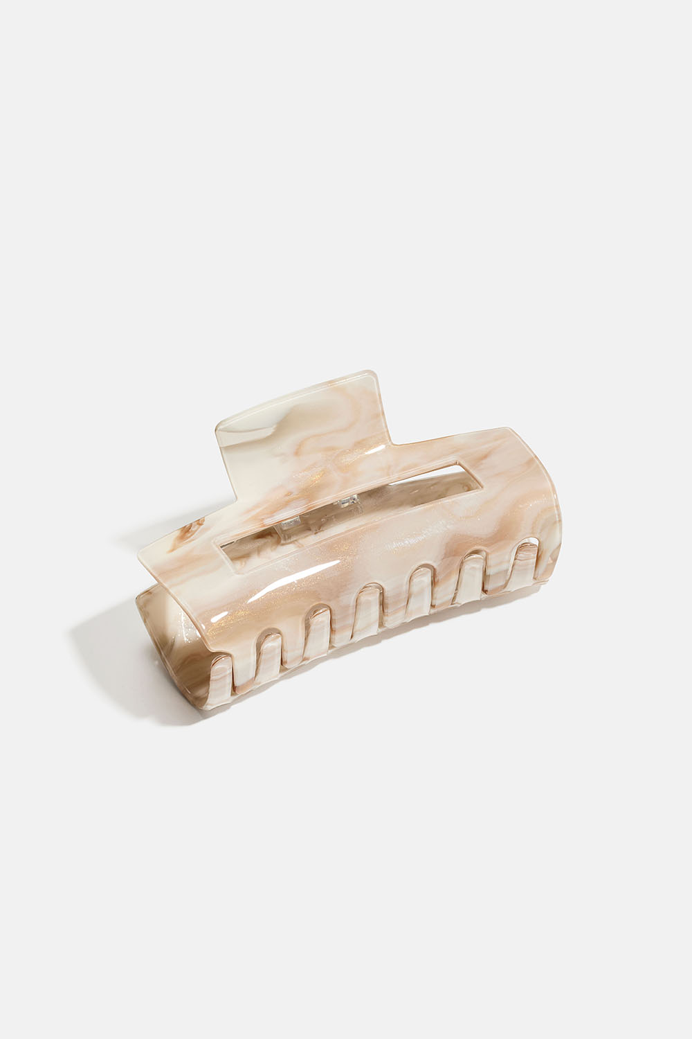 Brun og hvit melert hårspenne i gruppen Håraccessories / Spenner & klemmer / Hårklyper hos Glitter (331002058400)