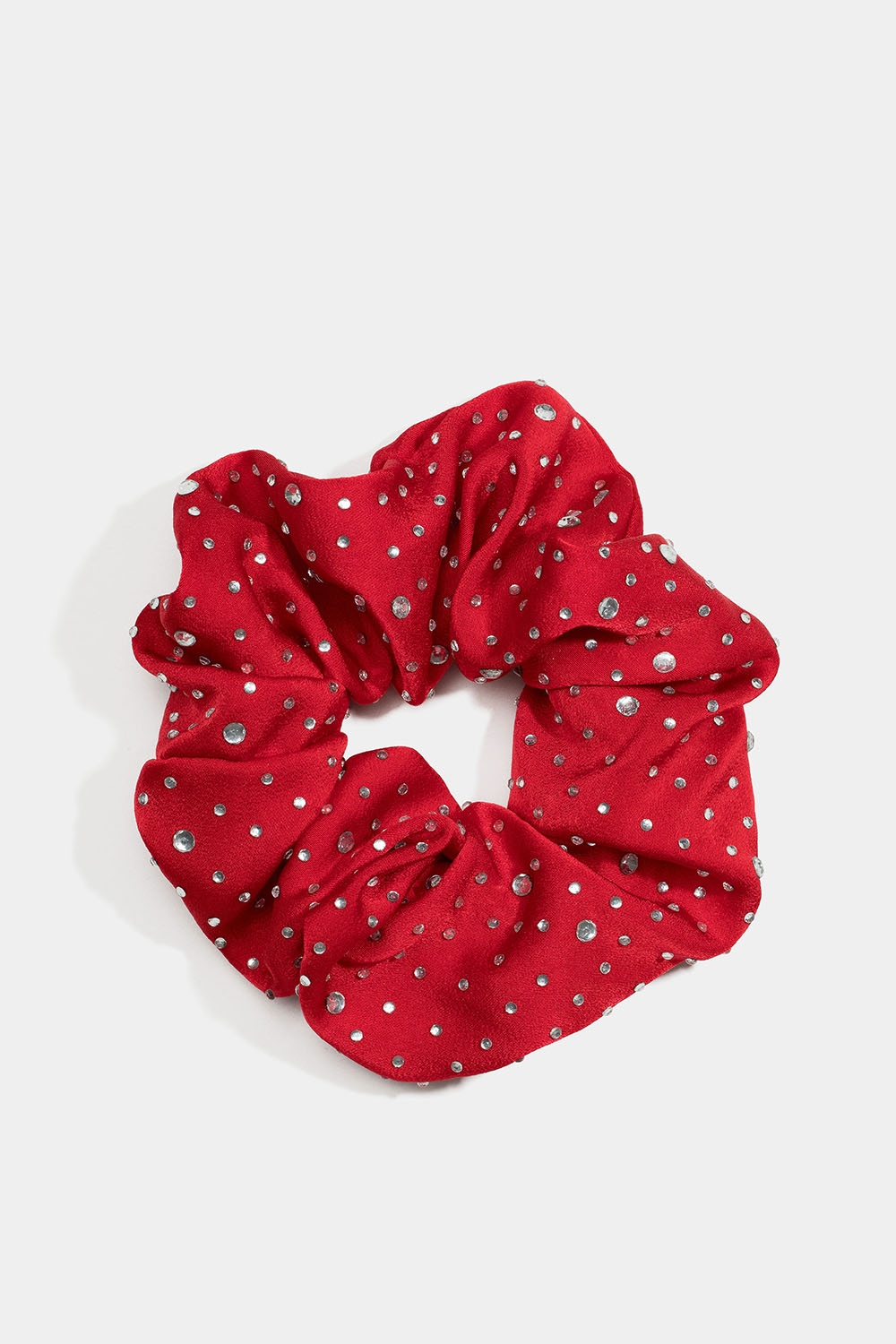 Rød scrunchie med glassteiner i gruppen Store week / hos Glitter (332001056000)