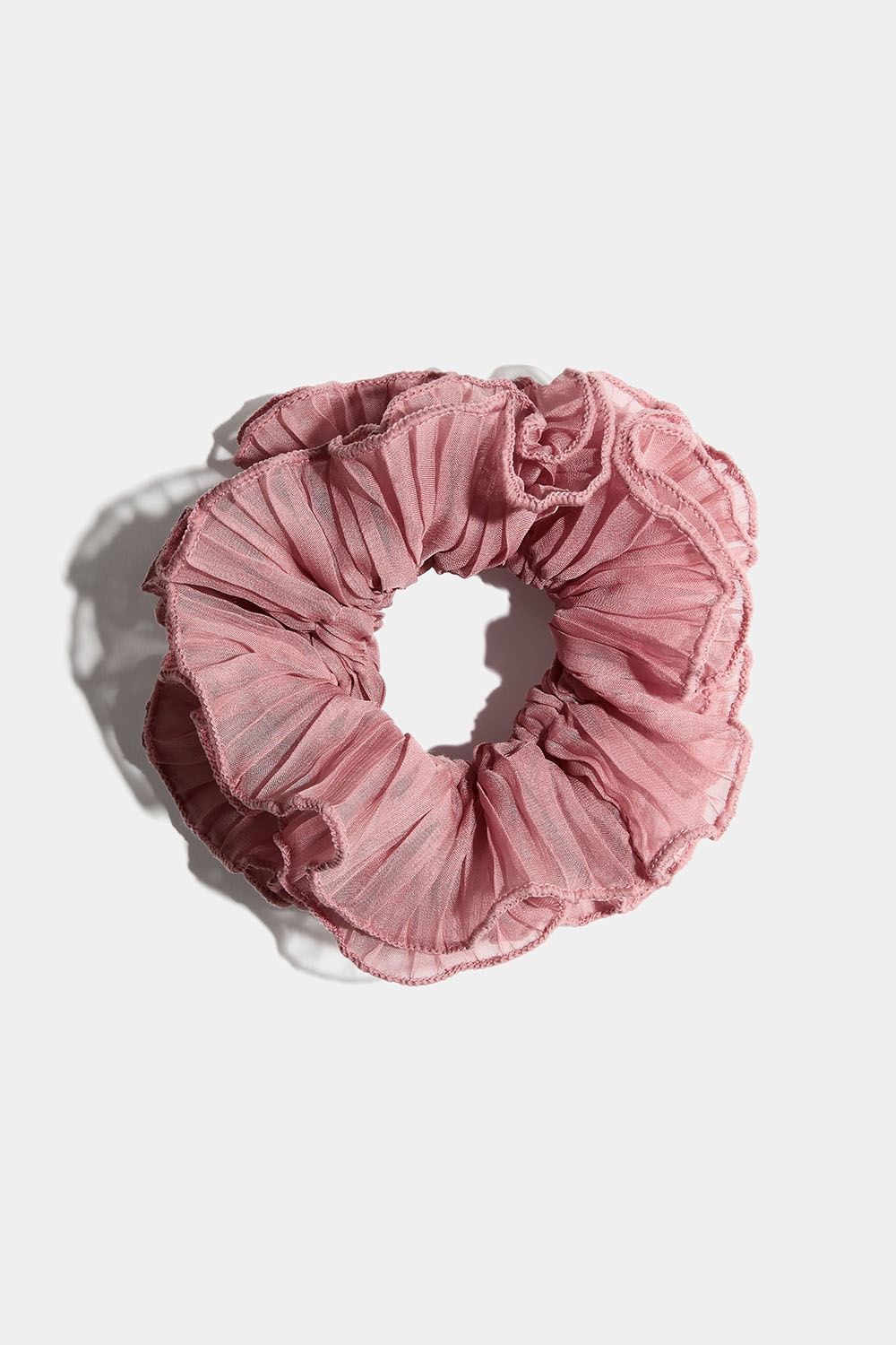 Rosa scrunchie i plissert tyll i gruppen Håraccessories / Scrunchies hos Glitter (332001195100)