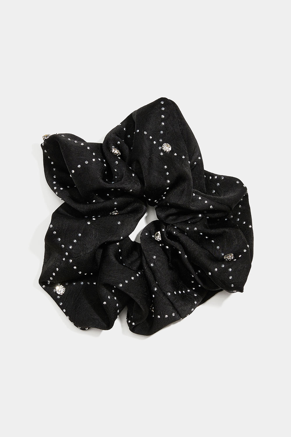 Sort scrunchie med små nagler og steiner i gruppen Store week / hos Glitter (332001549000)