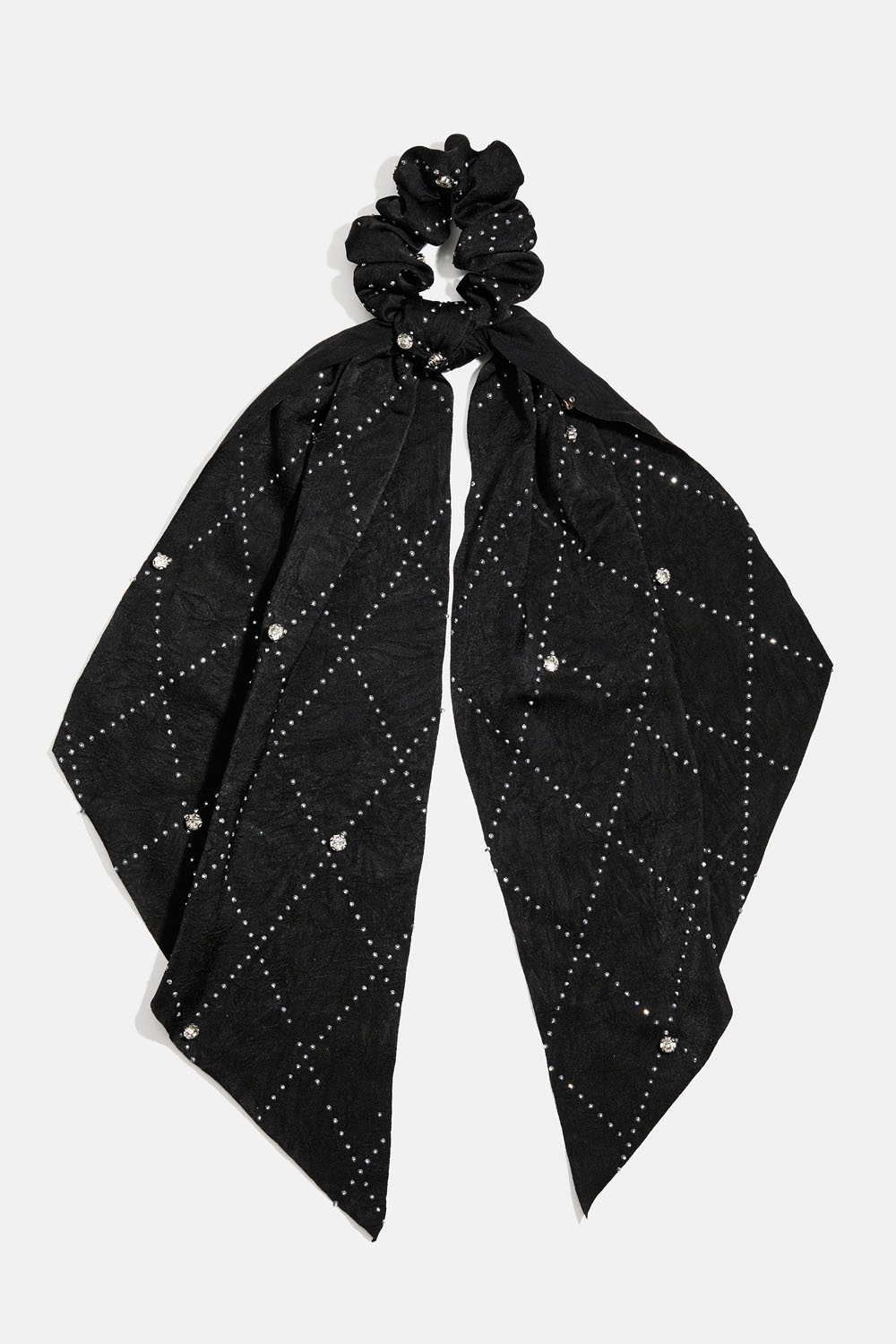 Scrunchie-hale med små nagler og steiner i gruppen Store week / hos Glitter (332001579000)