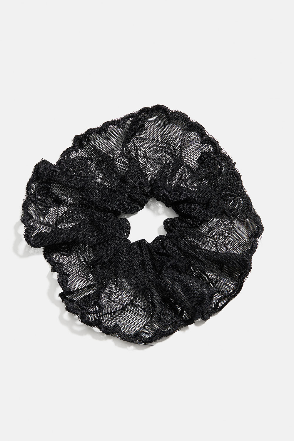 Svart scrunchie med blonder i gruppen Håraccessories / Scrunchies hos Glitter (332002049000)
