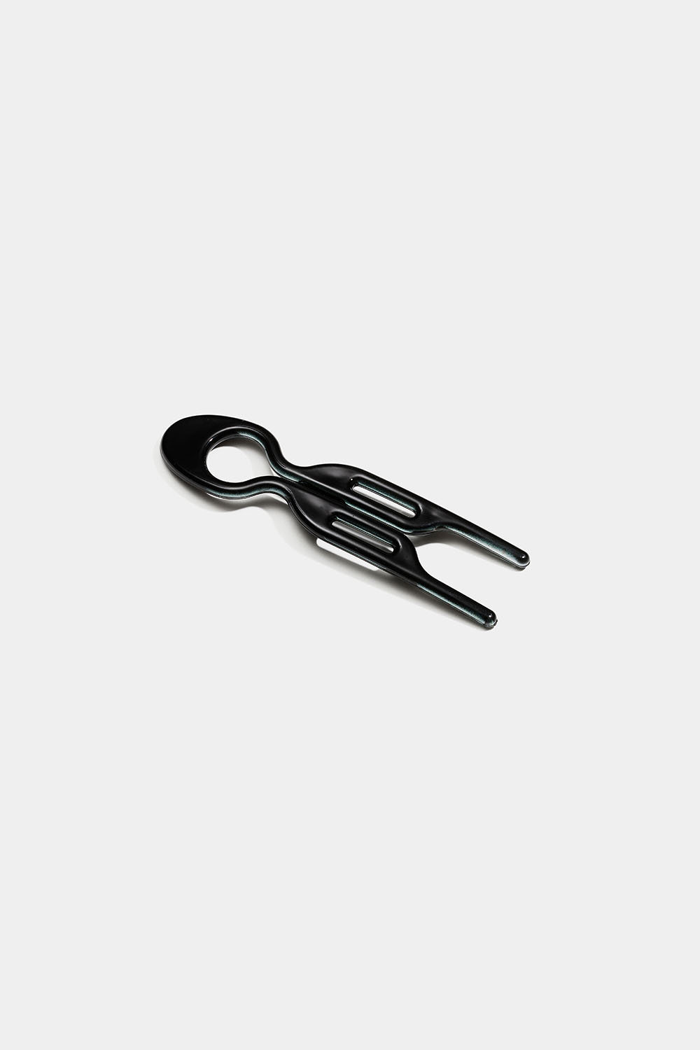 Liten svart fransk hårnål i plast i gruppen Håraccessories / Franske hårnåler hos Glitter (334001689000)