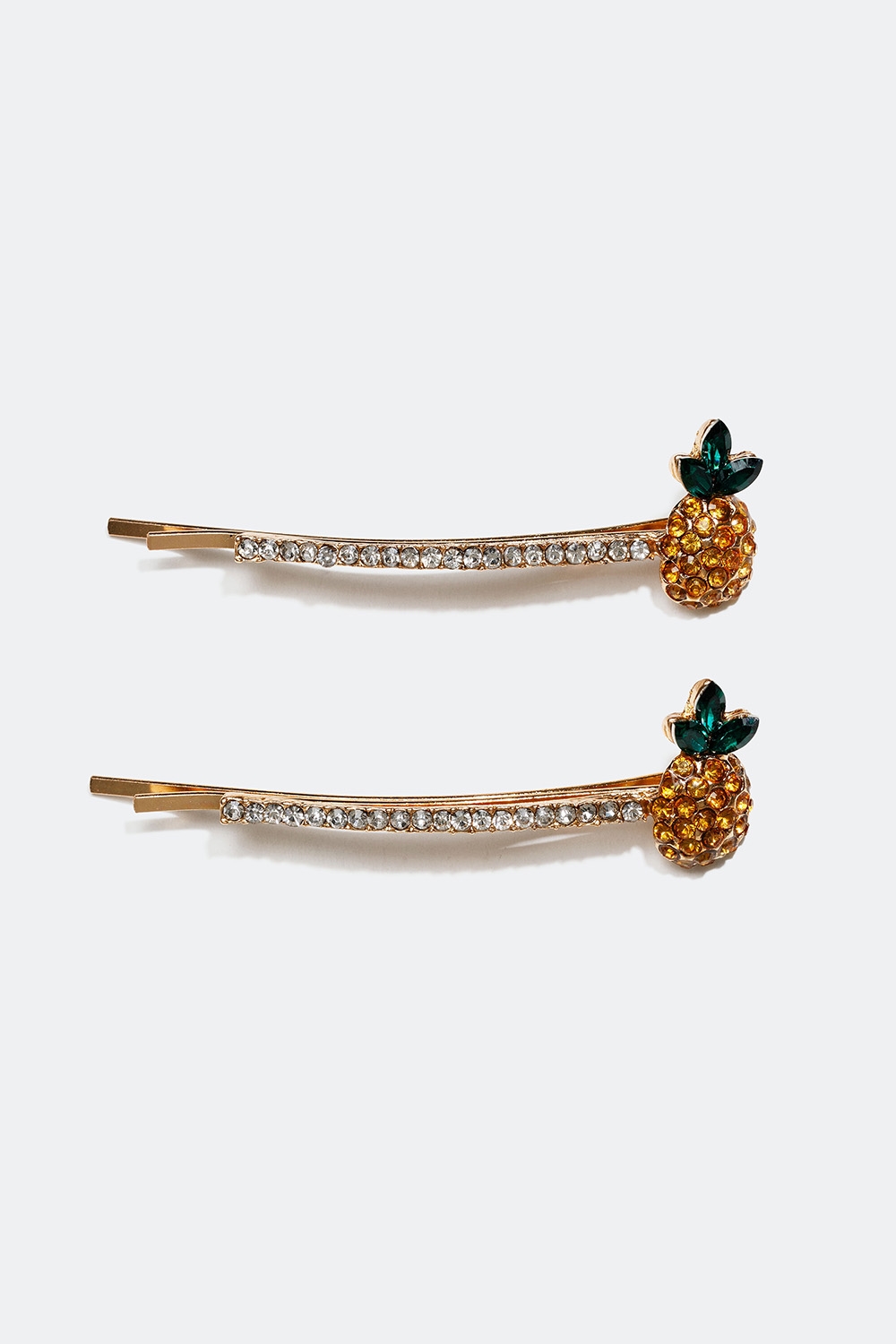 Hårnåler med ananaser, 2-pakning i gruppen Håraccessories / Spenner & klemmer / Hårspenner hos Glitter (335000584000)