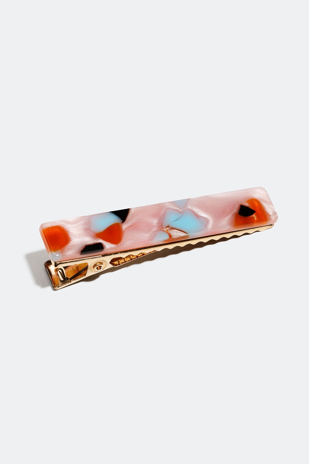 Hårspenne med rosamelert mønster i gruppen Håraccessories / Spenner & klemmer / Hårspenner hos Glitter (335000785400)