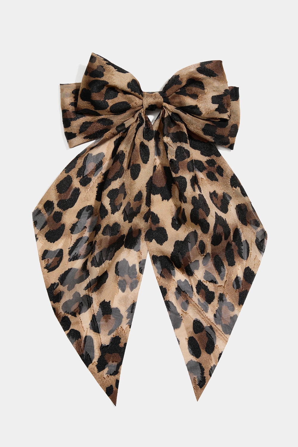 Hårspenne med sløyfe og hale i leopardmønster i gruppen Håraccessories / Spenner & klemmer / Hårdekorasjon hos Glitter (335001920500)