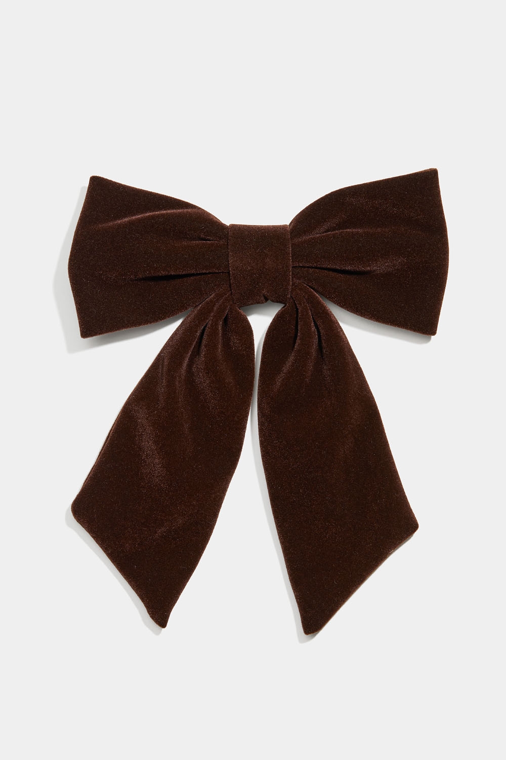 Hårspenne med brun fløyelssløyfe i gruppen Håraccessories / Spenner & klemmer / Hårspenner hos Glitter (335001958000)