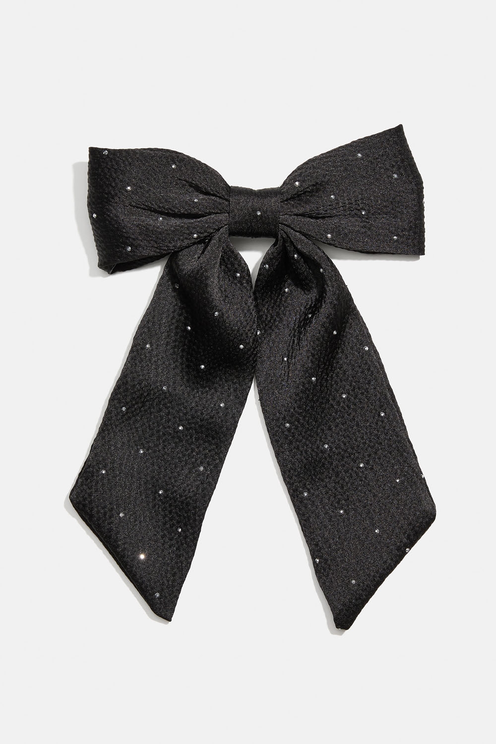 Hårspenne med sort sløyfe og små nagler i gruppen Håraccessories / Spenner & klemmer / Hårspenner hos Glitter (335002039000)