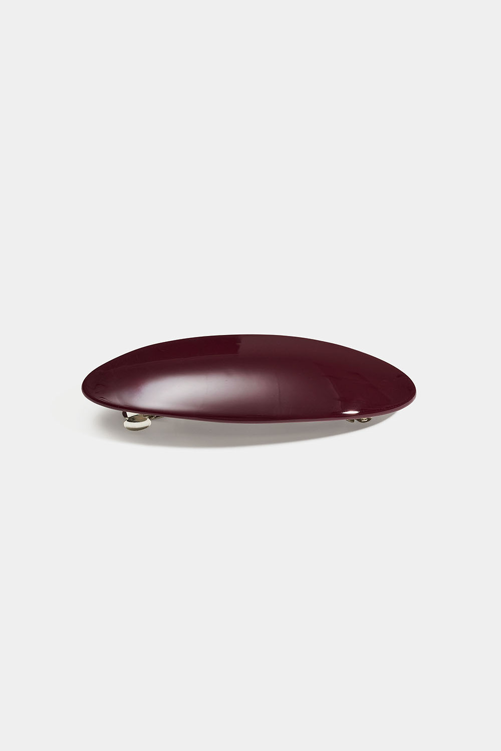 Hårspenne med oval detalj i vinrødt i gruppen Håraccessories / Spenner & klemmer / Hårspenner hos Glitter (335002226300)