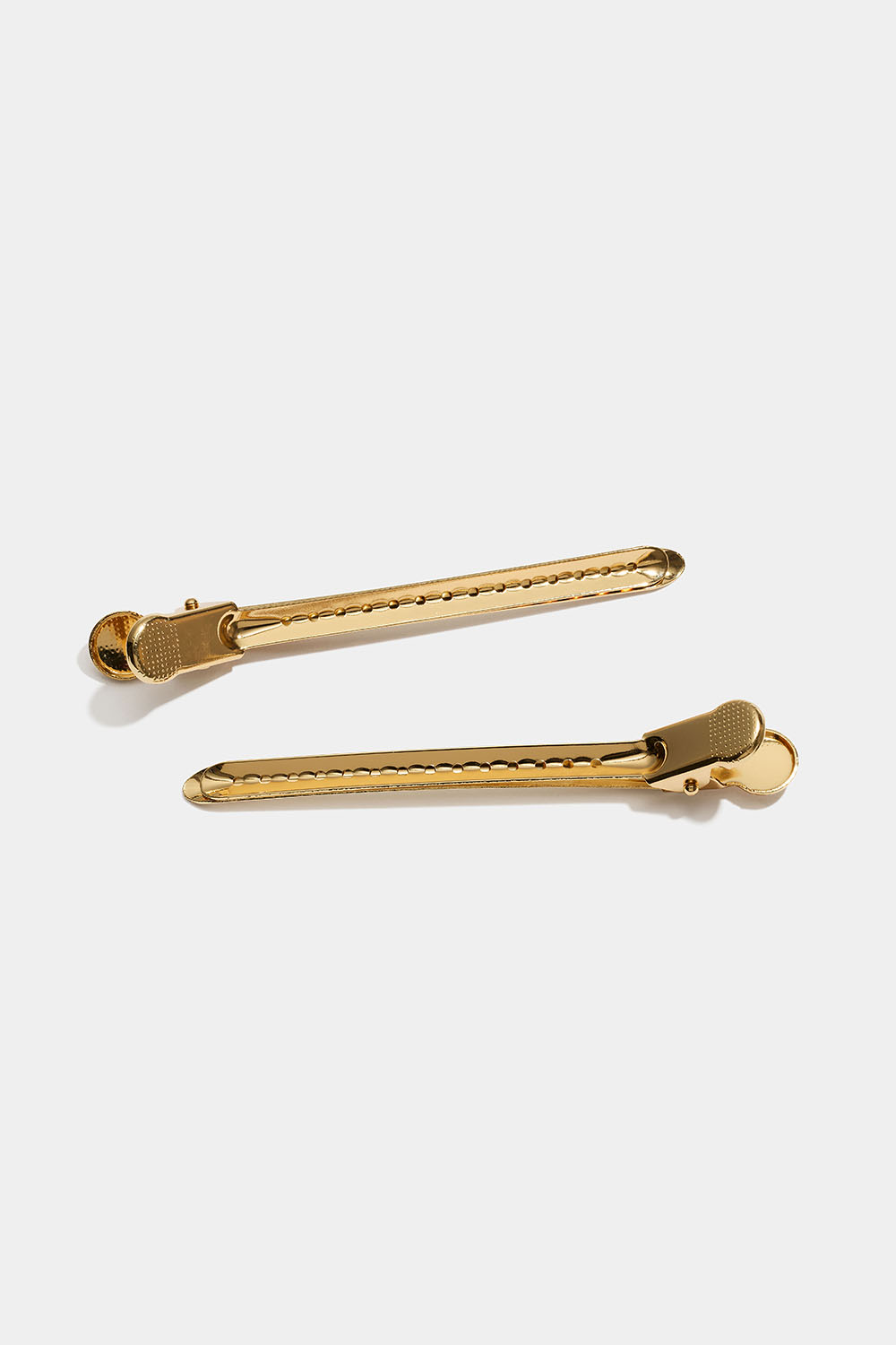 Gullfargede hårspenner, 2-pakning i gruppen Håraccessories / Spenner & klemmer / Hårspenner hos Glitter (335002272000)