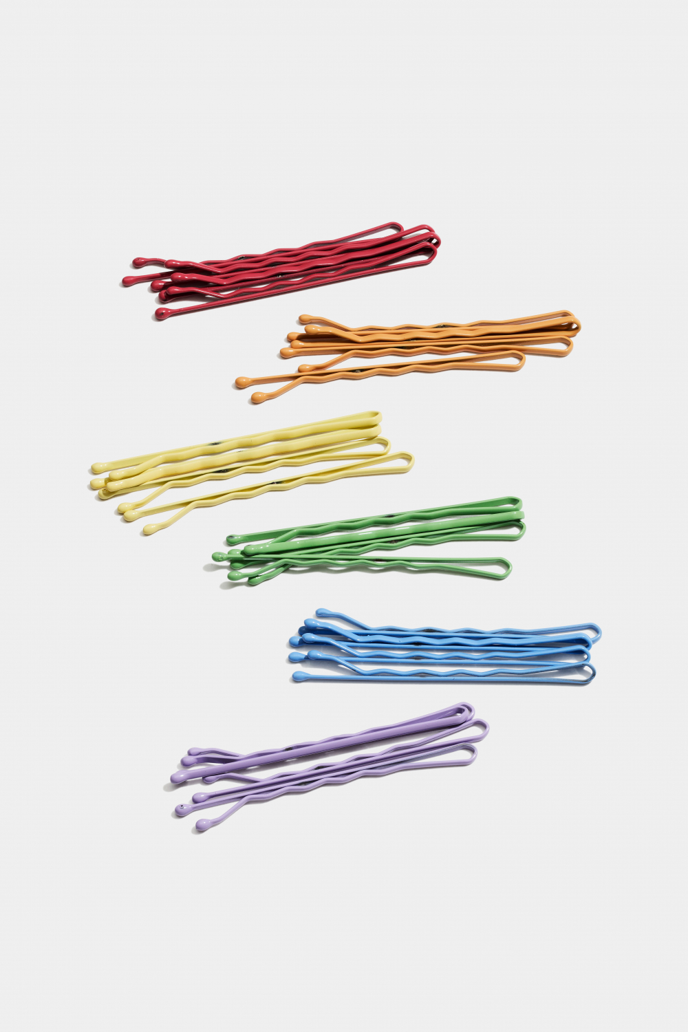 Hårnåler i regnbuens farger, 24-pakning i gruppen Håraccessories / Styling & verktøy / Hårnåler hos Glitter (335002489900)