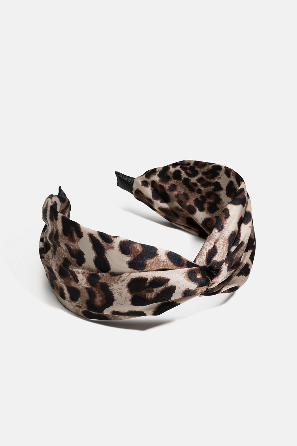 Bred hårbøyle med knute og leopardmønster i gruppen Håraccessories / Hårbøyler / Brede hos Glitter (336001110500)