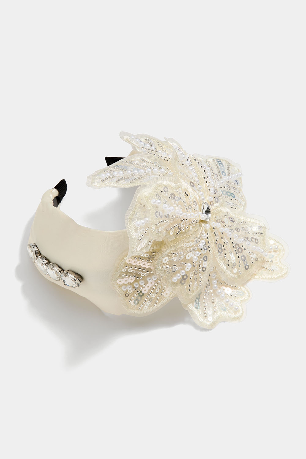 Hårbøyle med stor paljettblomst i gruppen Håraccessories / Hårbøyler / Brede hos Glitter (336001413100)