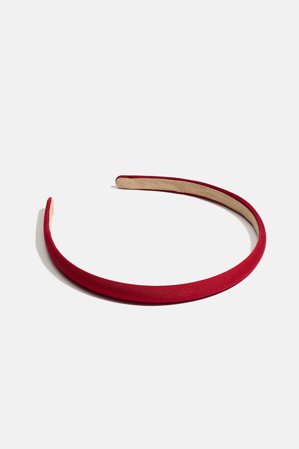 Smal, rød hårbøyle i stoff i gruppen Håraccessories / Hårbøyler / Smale hos Glitter (336001496000)
