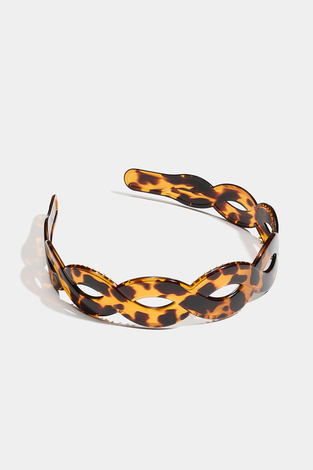 Bred skildpaddemønstret, tvunnet hårbøyle i gruppen Håraccessories / Hårbøyler hos Glitter (336001568400)
