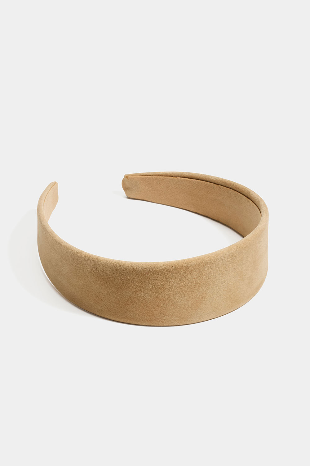 Bredt diadem i beige imitert fløyel i gruppen Håraccessories / Hårbøyler / Brede hos Glitter (336001648300)