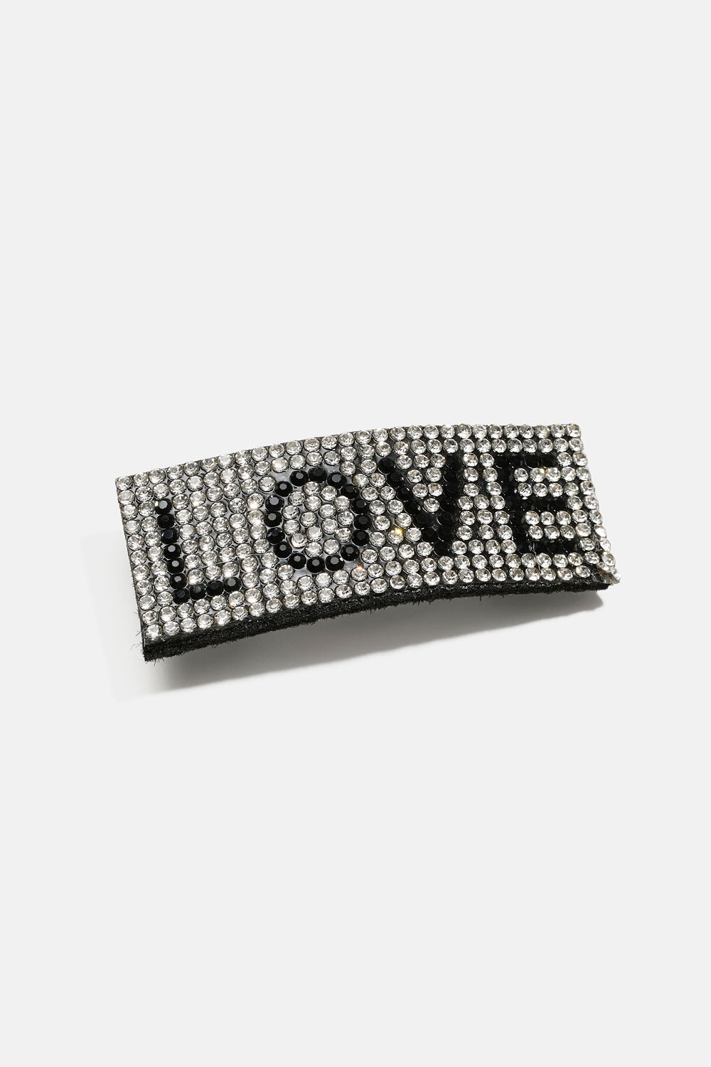 Hårspenne med «LOVE» i strass i gruppen Barn / Hårtilbehør til barn / Hårspenner til barn hos Glitter (403000393400)